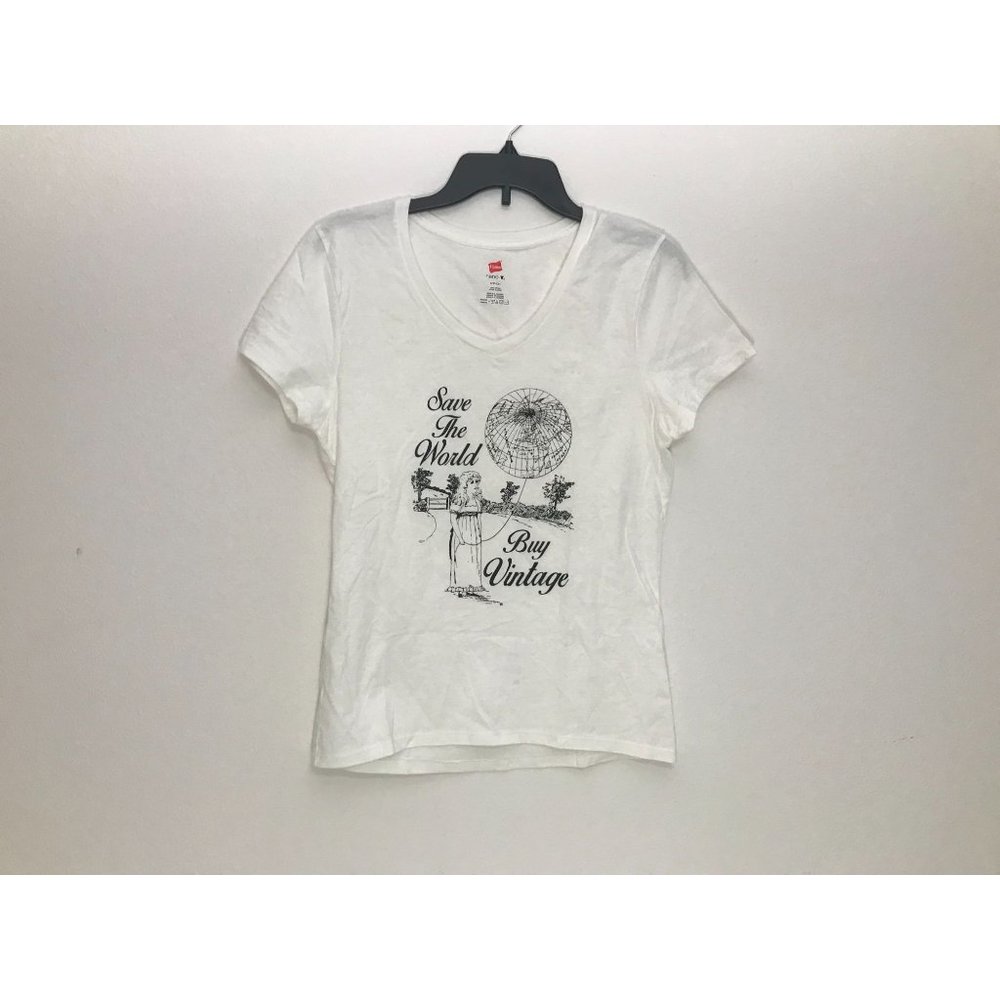 Hanes Nano T Vintage Women’s S White T Shirt *11